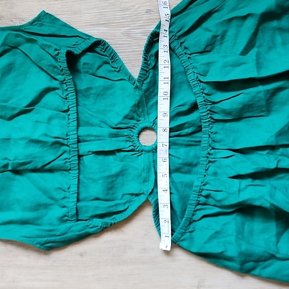 Emerald Cut- Out Green Sleeveless Sundress - Picture 11 of 14